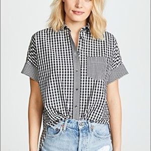 Madewell Gingham Button Shirt NWT